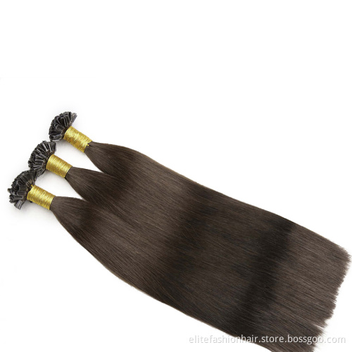U Tip Hair Wholesale Raw Indian Kinky Curly Itip Keratin Bonds Flat U Remy Human Hair Extensions Micro Links Microlink